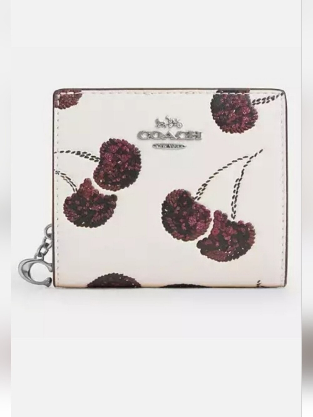 Coach Snap Wallet With Cherry Print CDF19 - Picture 2 of 9